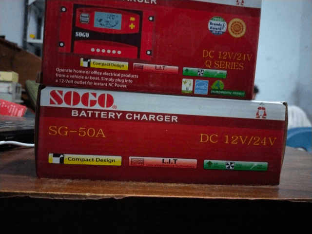SOGO BATTERY CHARGER CONTROLAR 50A 12v&24v